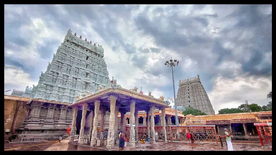 Inside the temple